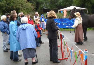 Sue Day and Bonny attracting the crowds