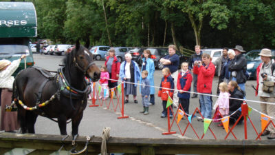 Sue Day and Bonny attracting the crowds