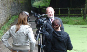 MP Davis Heyes being interviewed for the programme