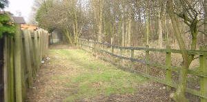 Open land near canal route