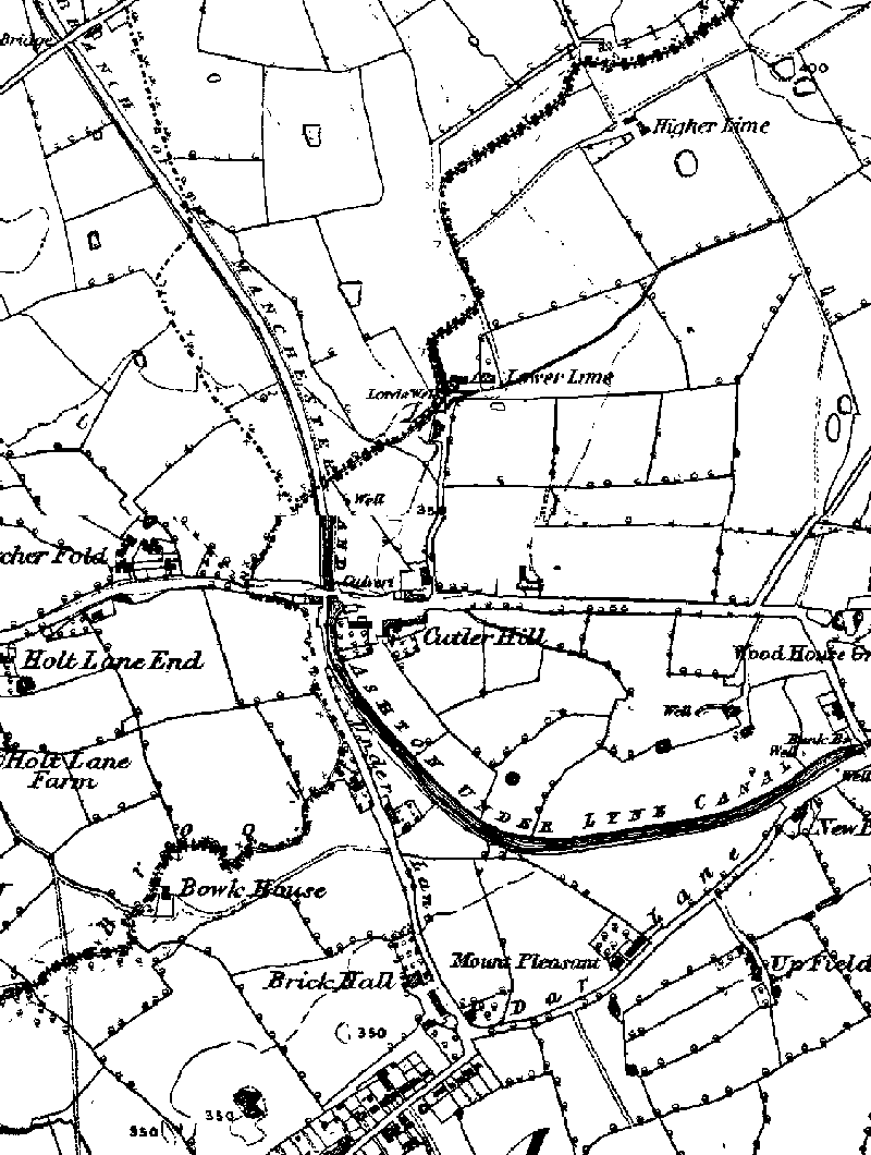 Old Map, Hollinwood Branch Canal