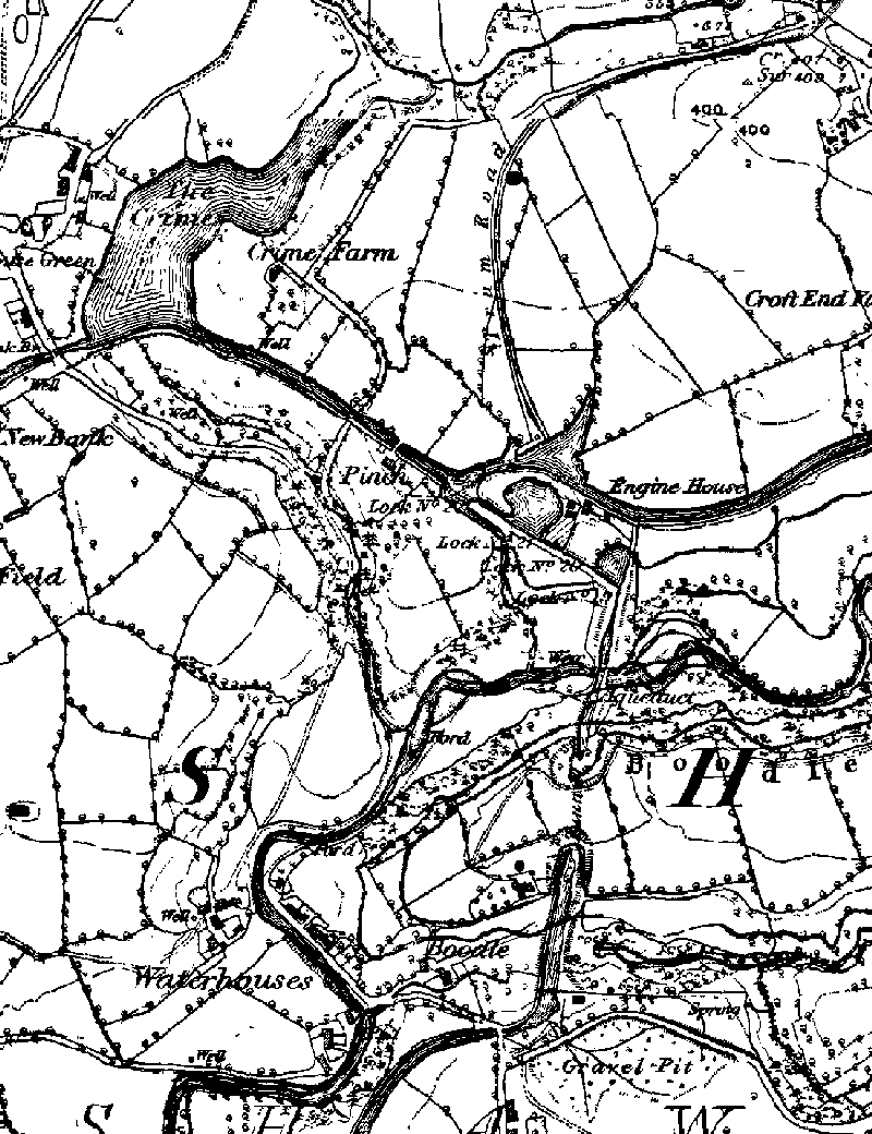 Old Map, Hollinwood Branch Canal