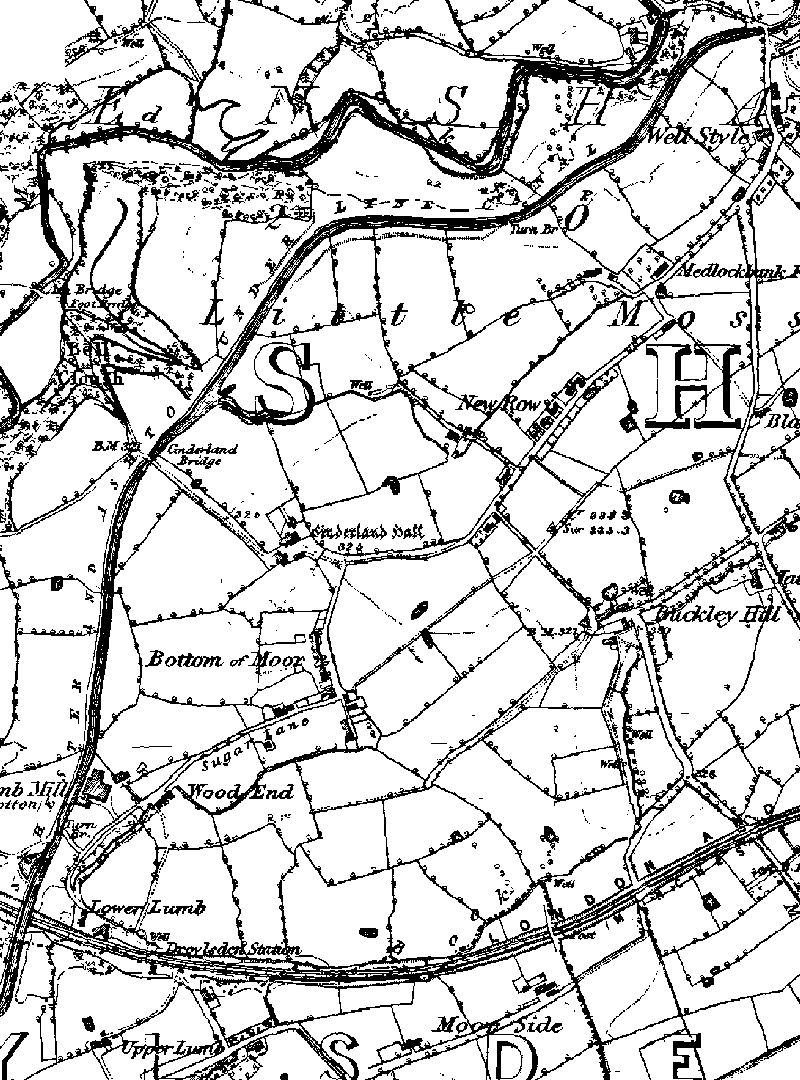 Old Map, Hollinwood Branch Canal